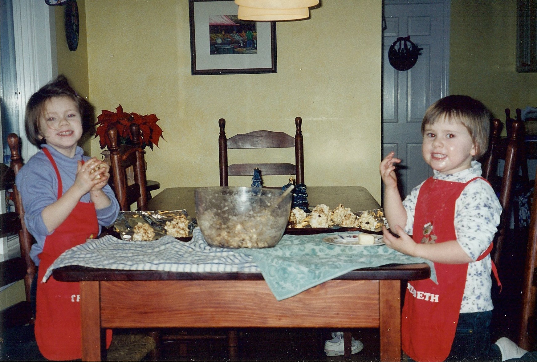 Catherine's daughters baking